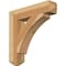 Ekena Millwork Thorton Craftsman Rough Sawn Bracket, Western Red Cedar, 4"W x 20"D x 20"H BKT04X20X20THR04RWR - alternate 1
